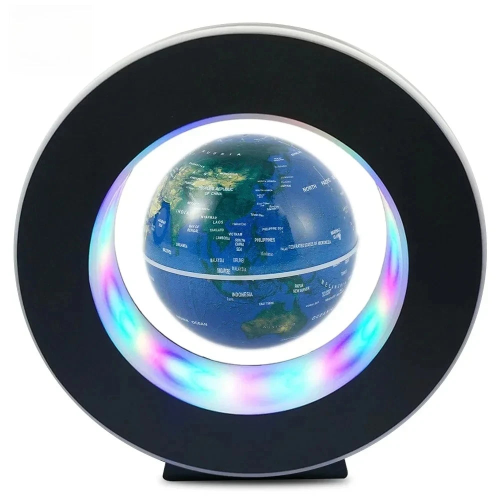Magnetic Floating Earth Globe Lamp, LED Rotating Globe Levitation Light
