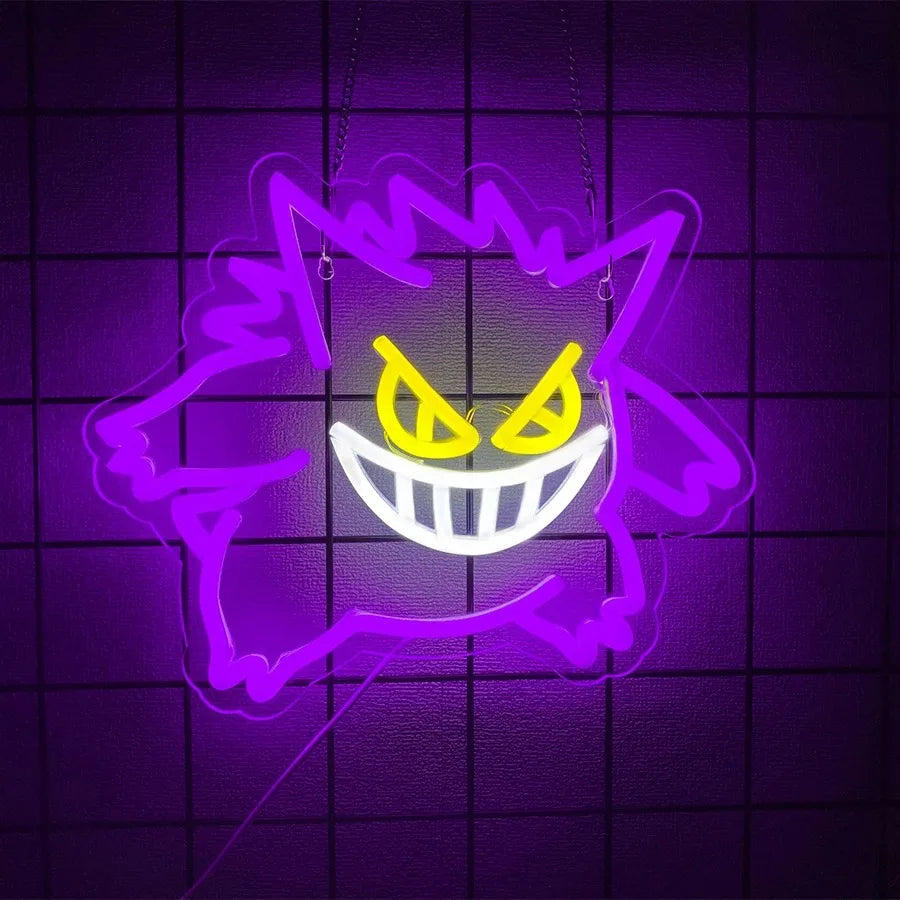 Gengar Neon LED Wall Decor USB Powered