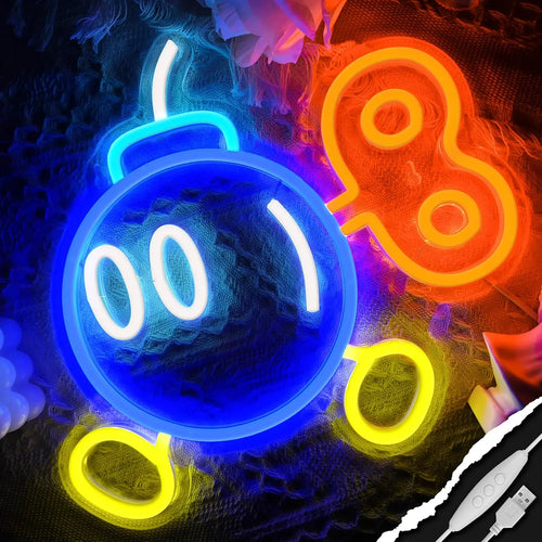 Bob-omb USB Dimmable Cartoon Neon Sign