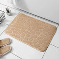 Embossed Pebble fiber carpet, bathroom living room anti slip mat, Pebble floor mat