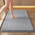 Bath Mats Simple Solid Color Super Soft Rebound Water Absorbent Quick Drying Foot Mat Bathroom Rug Shower Room Doormat
