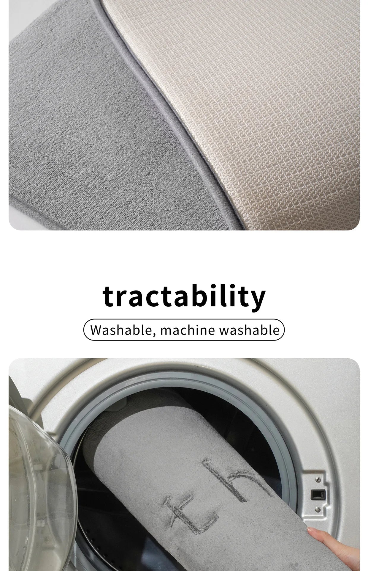 Bath Mats Simple Solid Color Super Soft Rebound Water Absorbent Quick Drying Foot Mat Bathroom Rug Shower Room Doormat