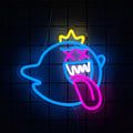 Blue King Boo The Ghost Face USB LED Neon Light