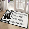 Funny Doormat Gamer Welcome Mat Non-Slip Absorbent Rug Video Game Rating
