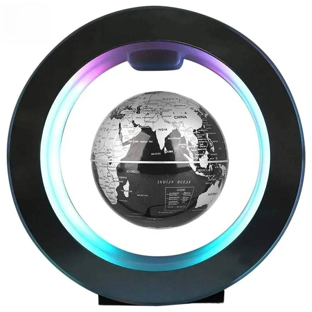 Magnetic Floating Earth Globe Lamp, LED Rotating Globe Levitation Light
