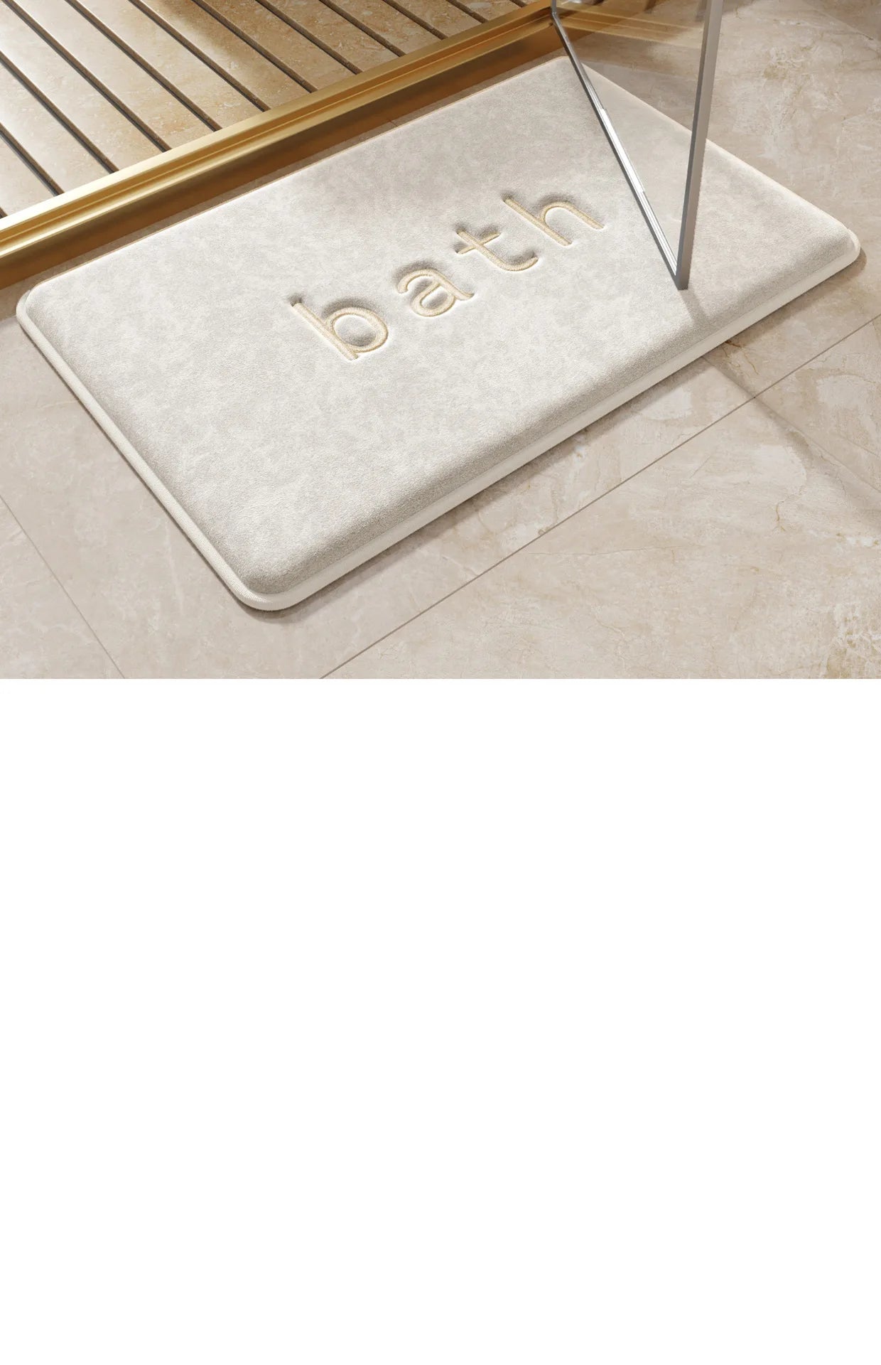 Bath Mats Simple Solid Color Super Soft Rebound Water Absorbent Quick Drying Foot Mat Bathroom Rug Shower Room Doormat