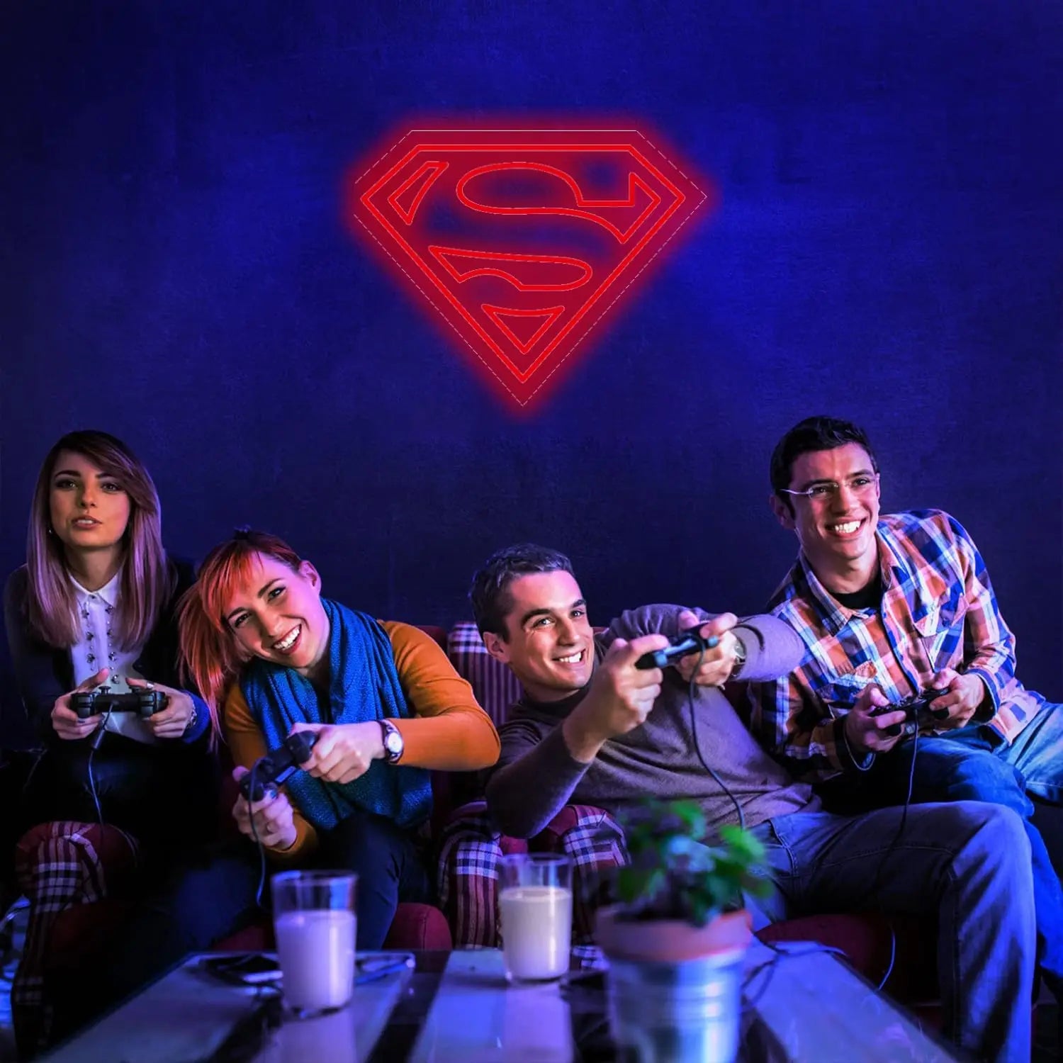 Super-Man Neon Sign Led Light Dimmable
