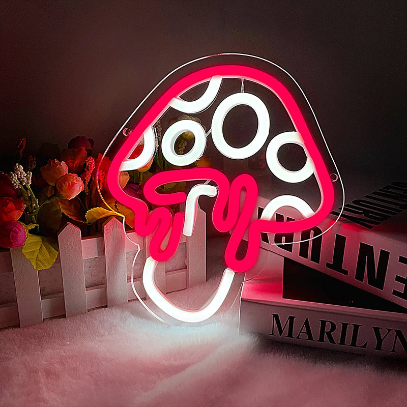 Mushroom Neon Sign Led