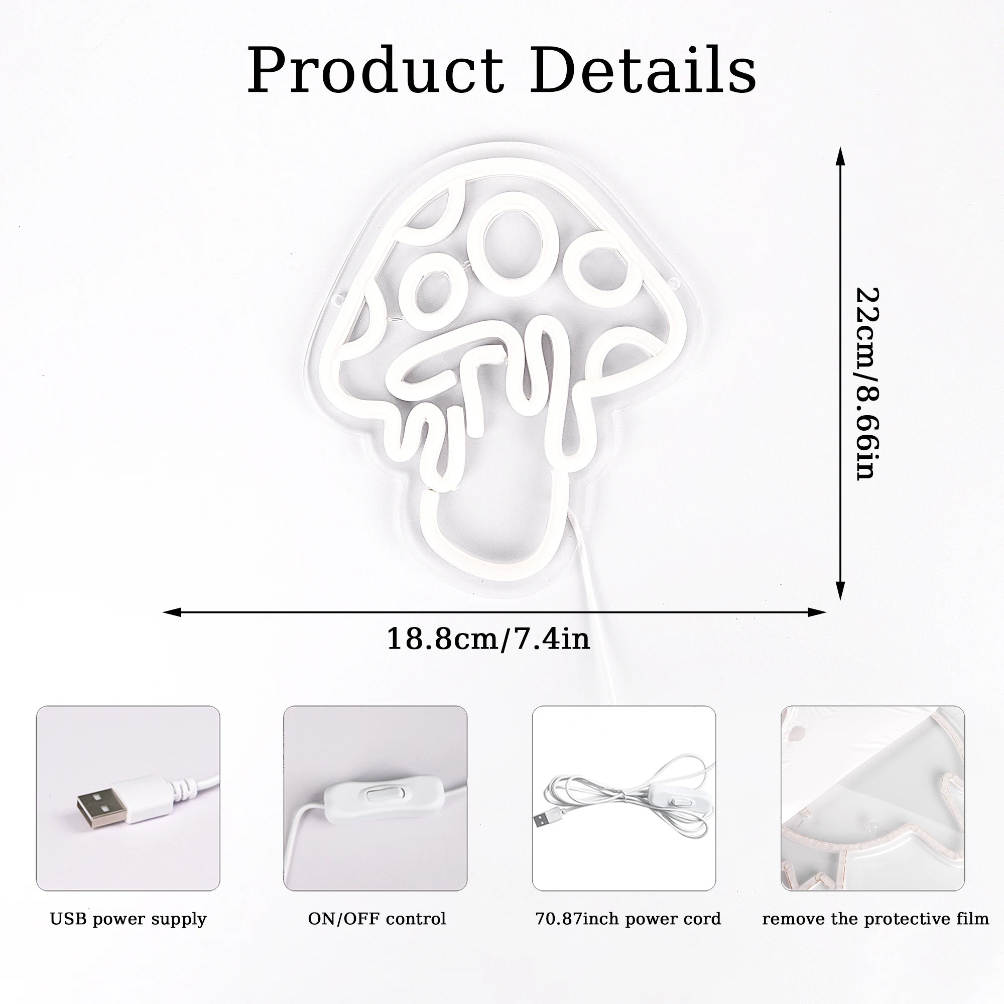 Mushroom Neon Sign Led