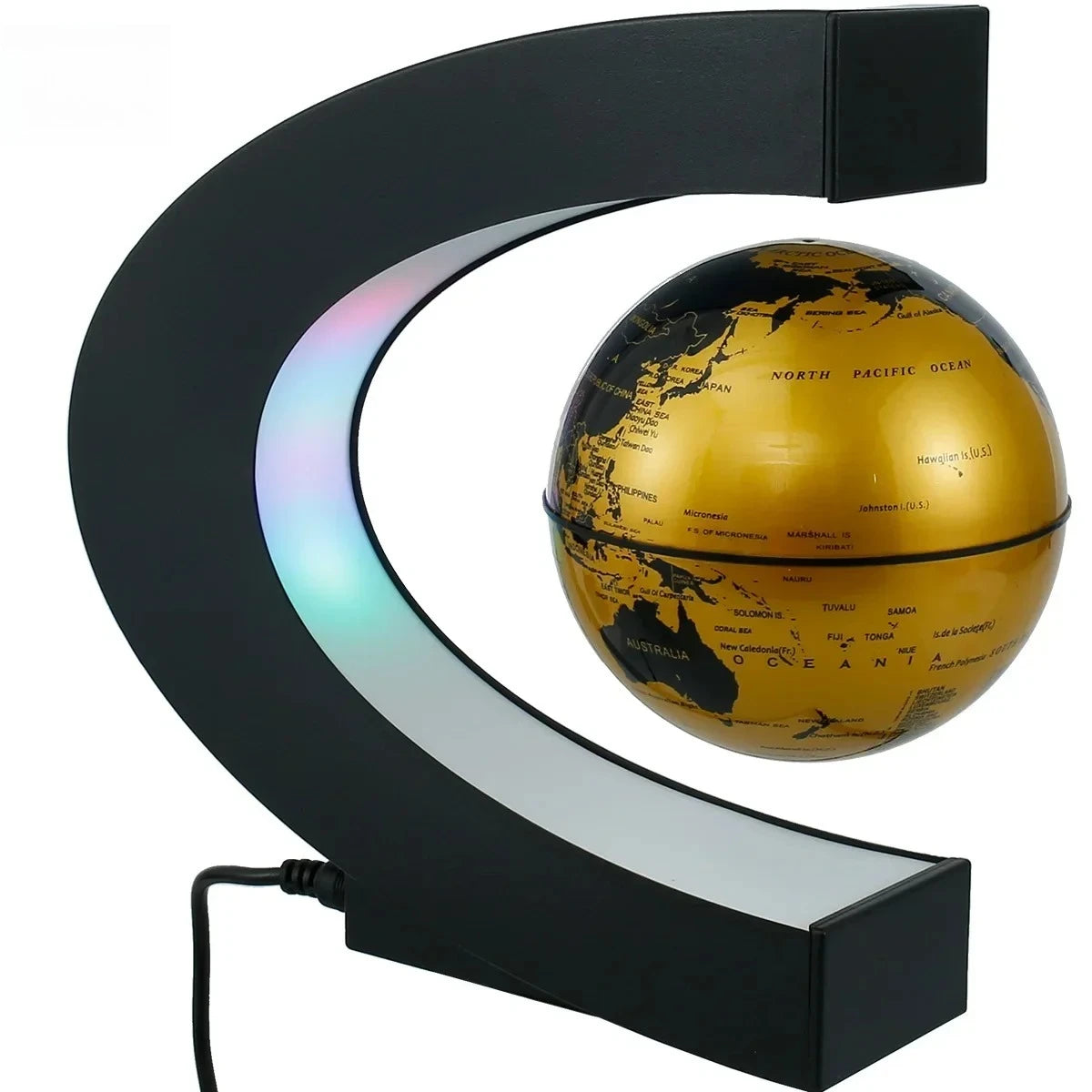 Magnetic Floating Earth Globe Lamp, LED Rotating Globe Levitation Light