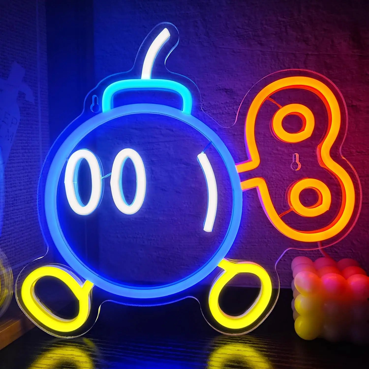 Bob-omb USB Dimmable Cartoon Neon Sign