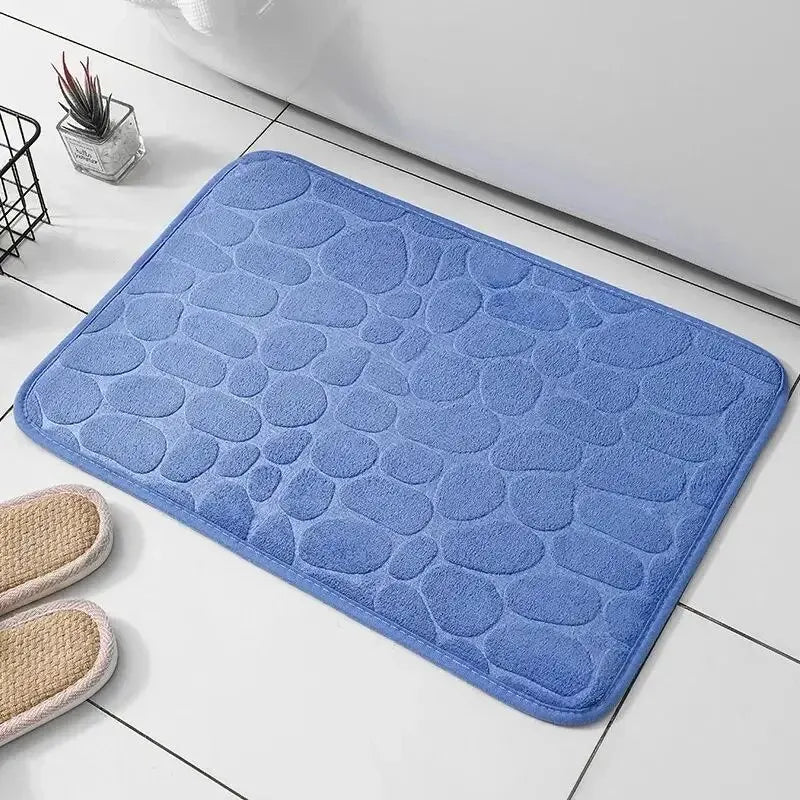 Embossed Pebble fiber carpet, bathroom living room anti slip mat, Pebble floor mat