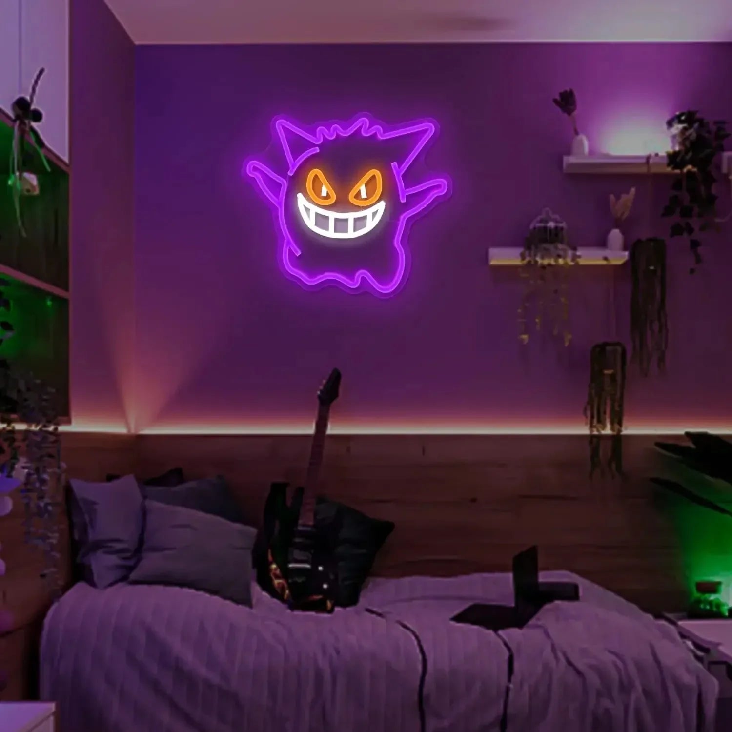 Gengar Neon LED Wall Decor USB Powered