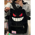 Pokemon Go Gengar Stylish Black Purple Backpack Trendy Cool Large Bag